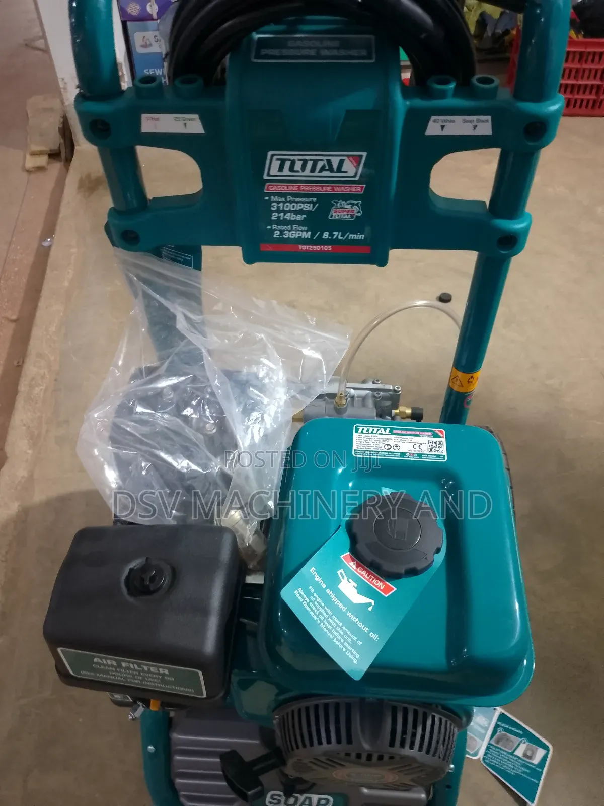 Total 3100 Psi 214 Bars Gasoline Petro High Pressure Washer Jet