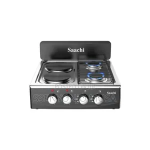 Saachi Nl-Gas-5257 4 Burner Gas Stove With Hot Plate -