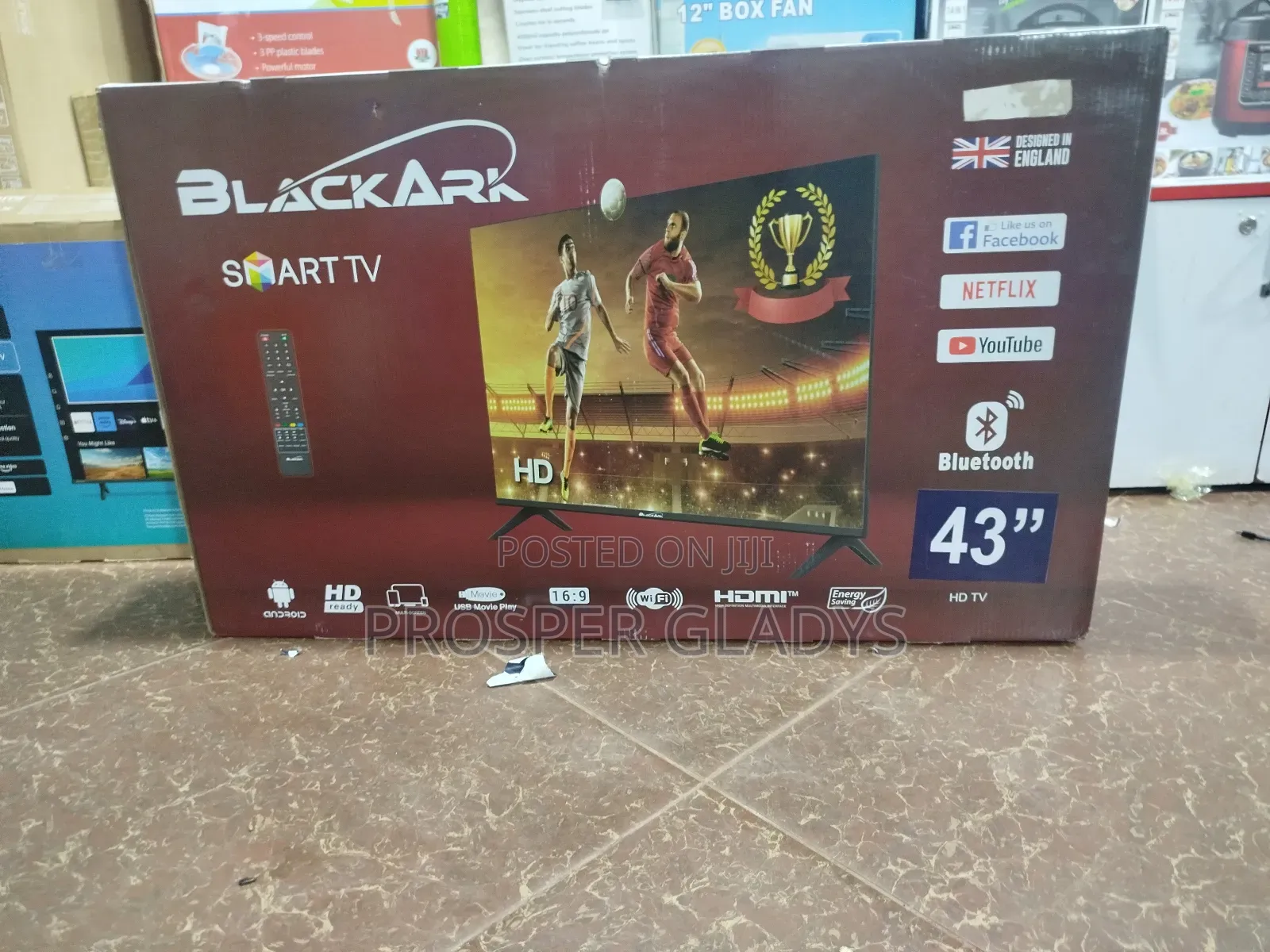 Black Ark 43 Inches Smart Tv Flameless.