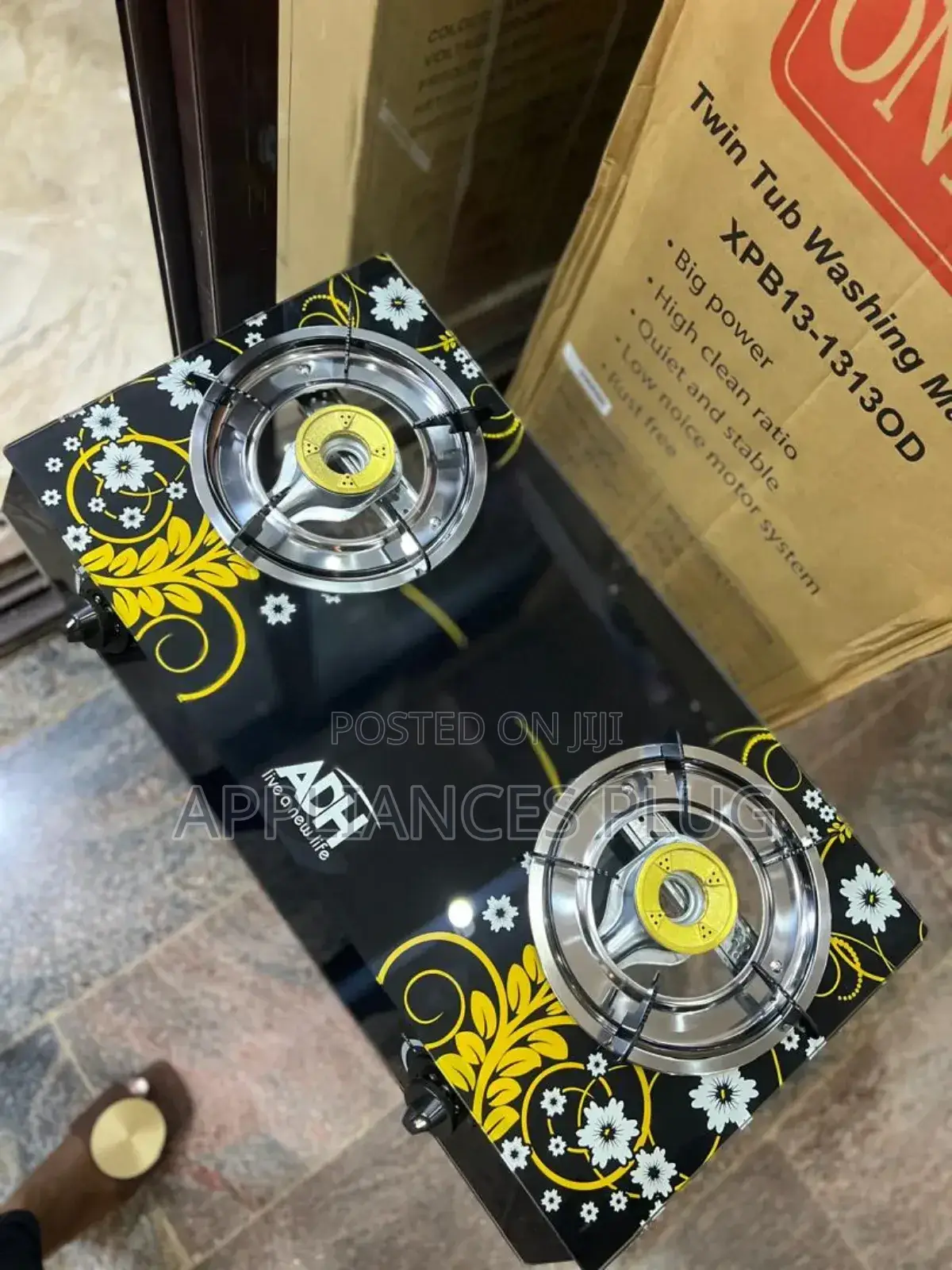 Adh Double Gas Burner,Auto Ignition,Strong Glass, Etc