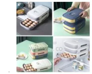1 Pc 20 Egg Tray Storage Box Auto Scrolling Drawer Holde