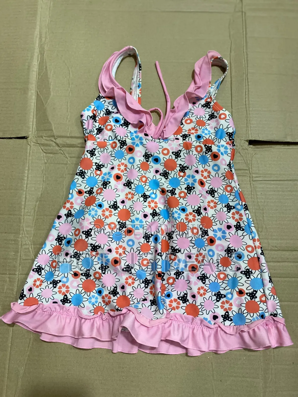 Girls Cute Children One Piece Swimsuit 3 To 6 Years - Multicolor