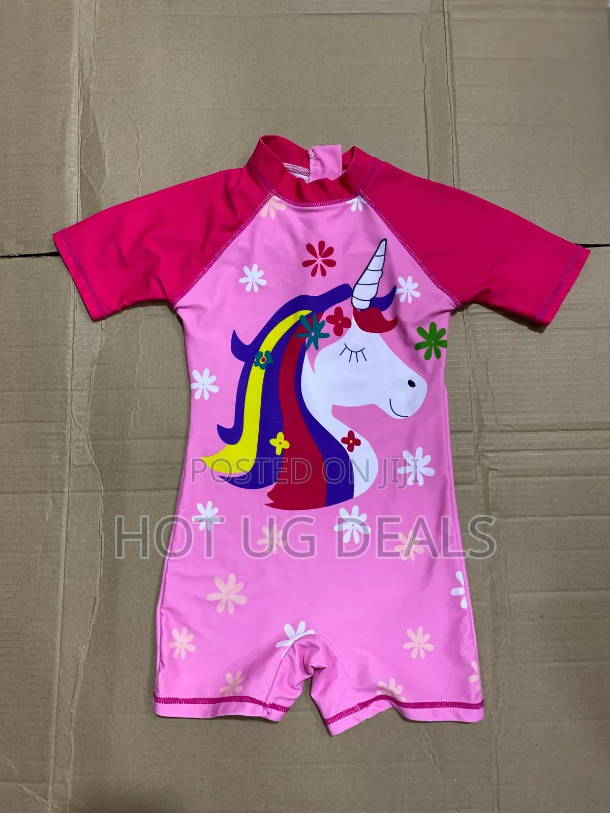 Girls Cute Children One Piece Swimsuit 3 To 7 Years - Multicolor