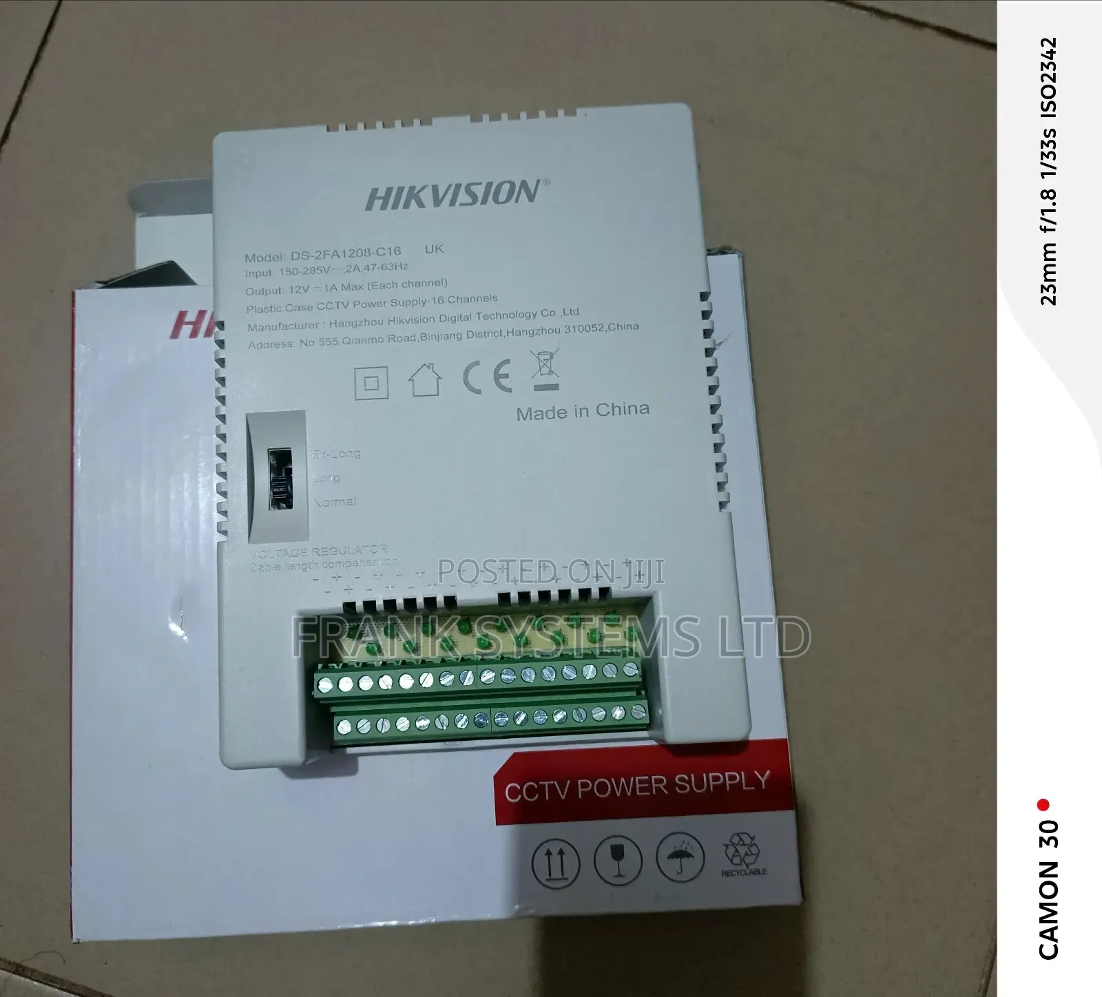 Power Supply Hik Vision 16 Ch