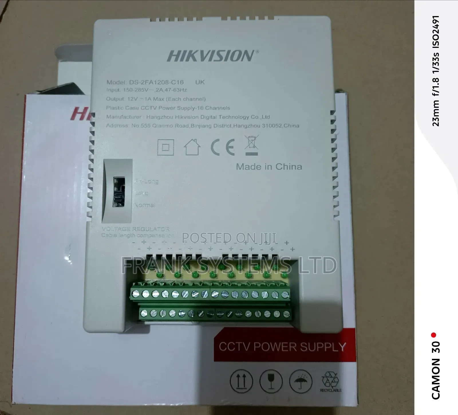 Power Supply Hik Vision 16 Ch