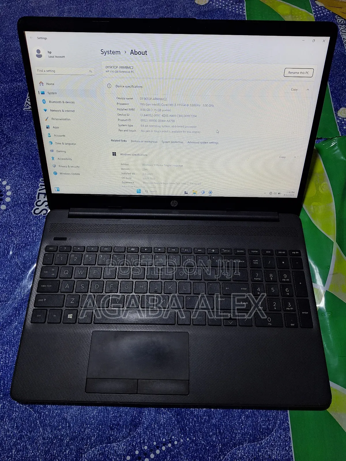 Laptop HP 14-Dq1088wm 8GB Intel Core I3 HDD 500GB