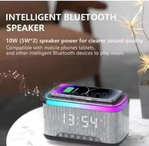 Multifunction Bluetooth Speaker Alarm Clock Wireless Charger