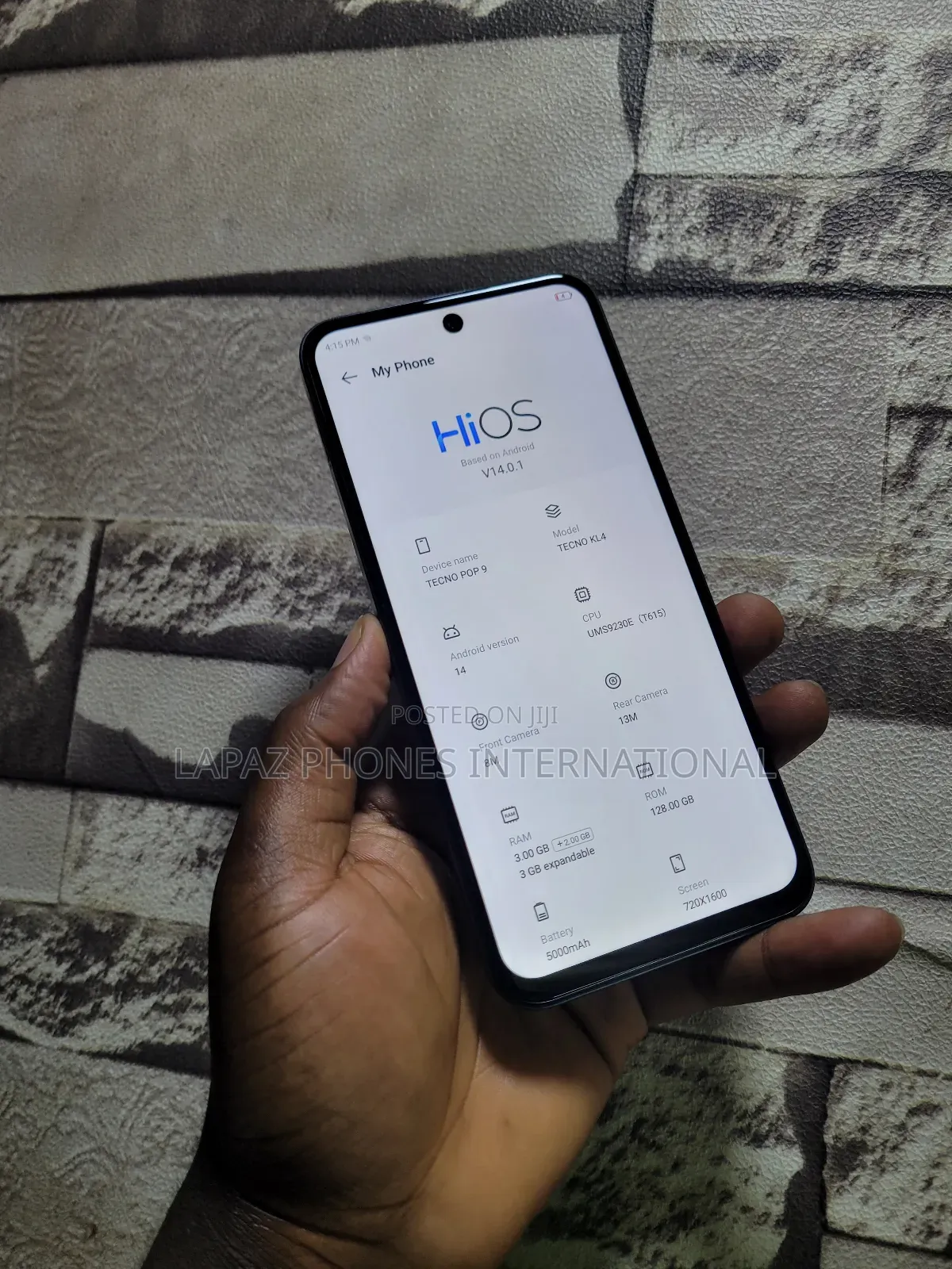 Tecno Pop 9 128 GB Black