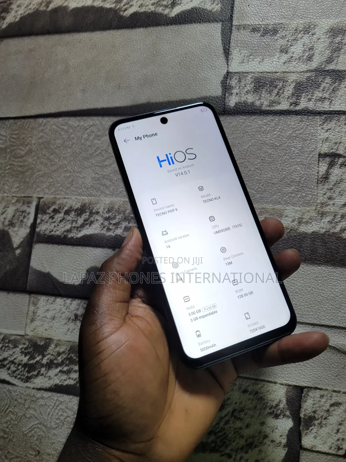 Tecno Pop 9 128 GB Black