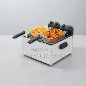 Saachi 3+3 Double Deep Fryer | Stainless Steel Commercial-