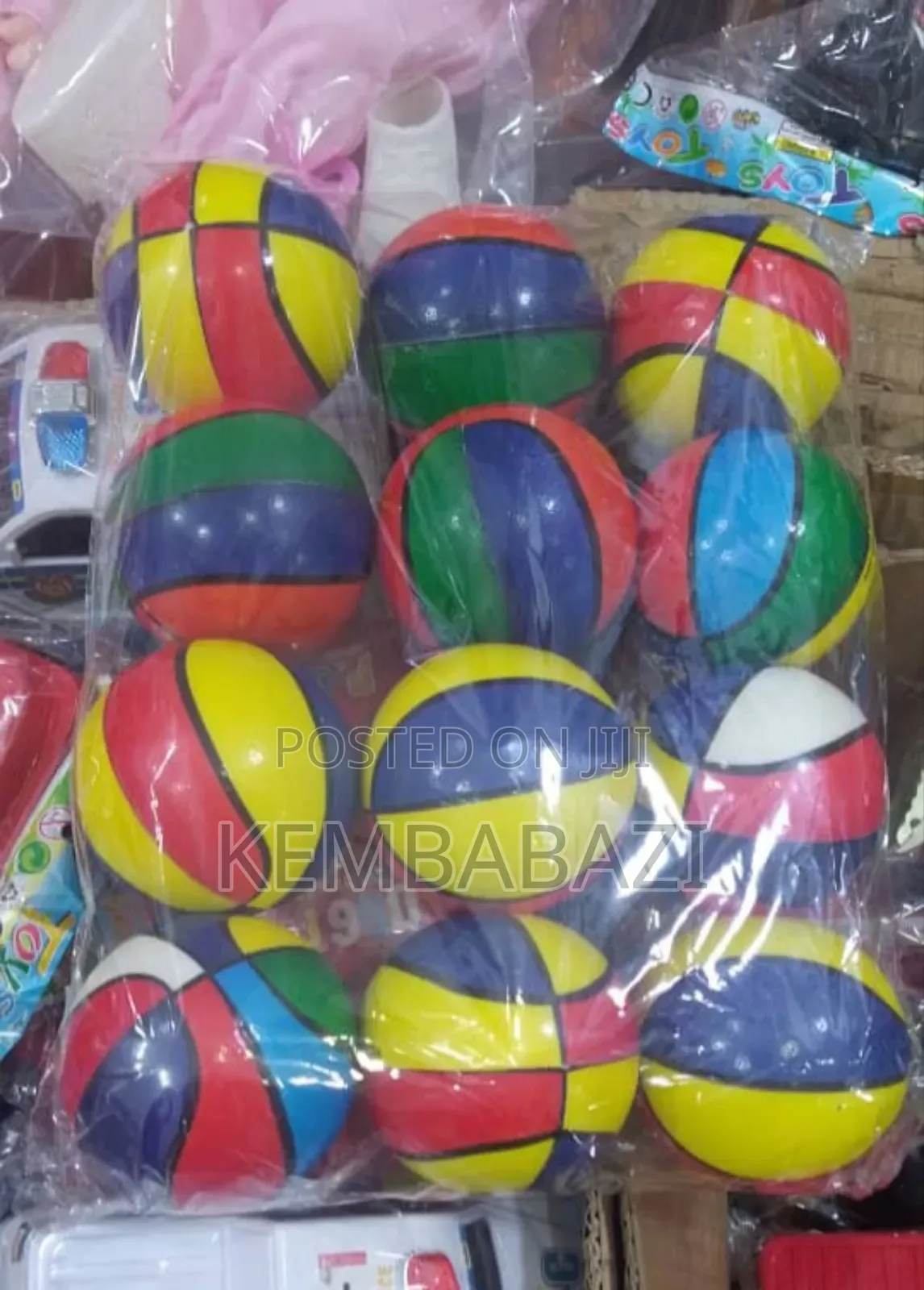 12pieces Kids Squeaze Soft Rubber Balls