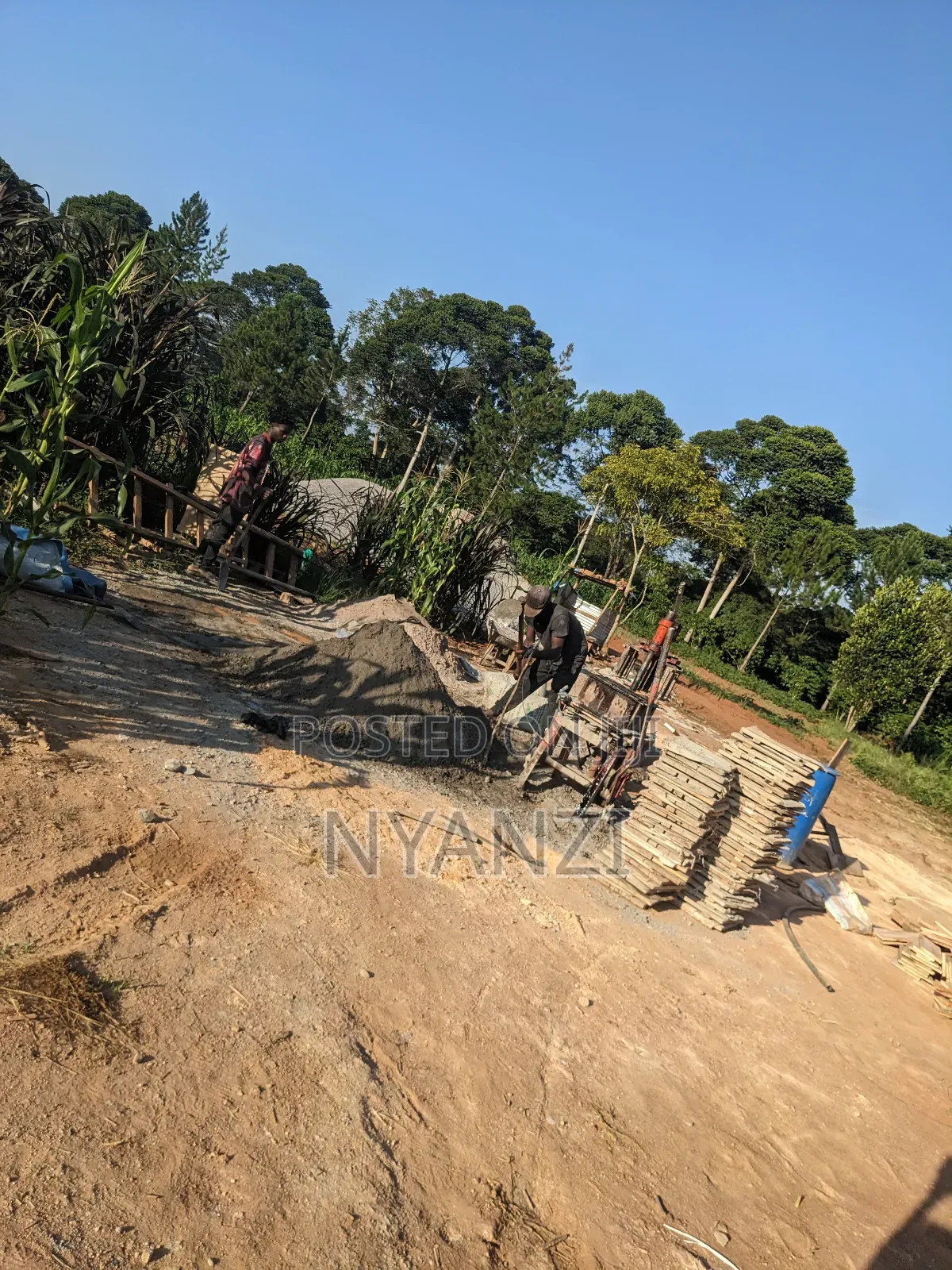 Blocks Making at Site