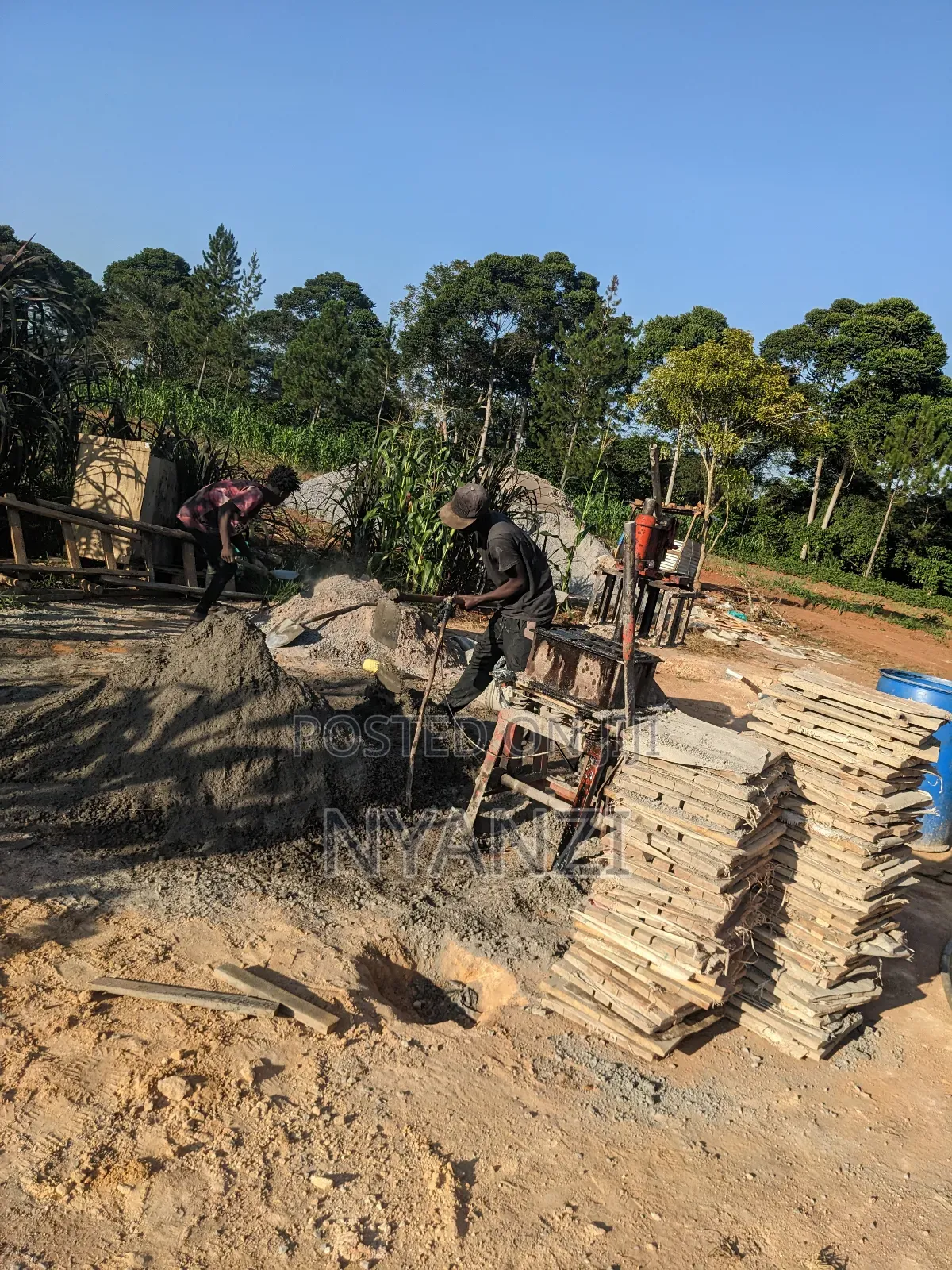 Blocks Making at Site