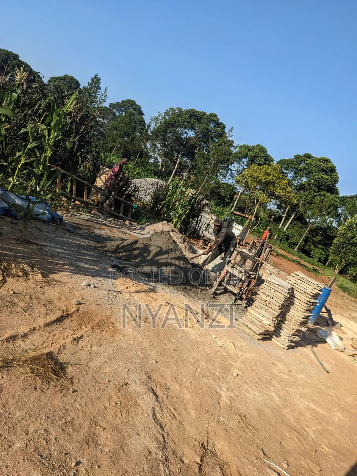 Blocks Making at Site