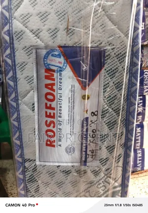 Rose Foam Premium High Density Smart Mattress. 5*6*8inches ( Gray)
