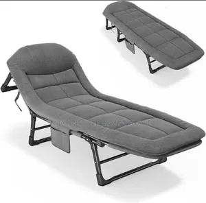 Foldable Camping Bed - Grey