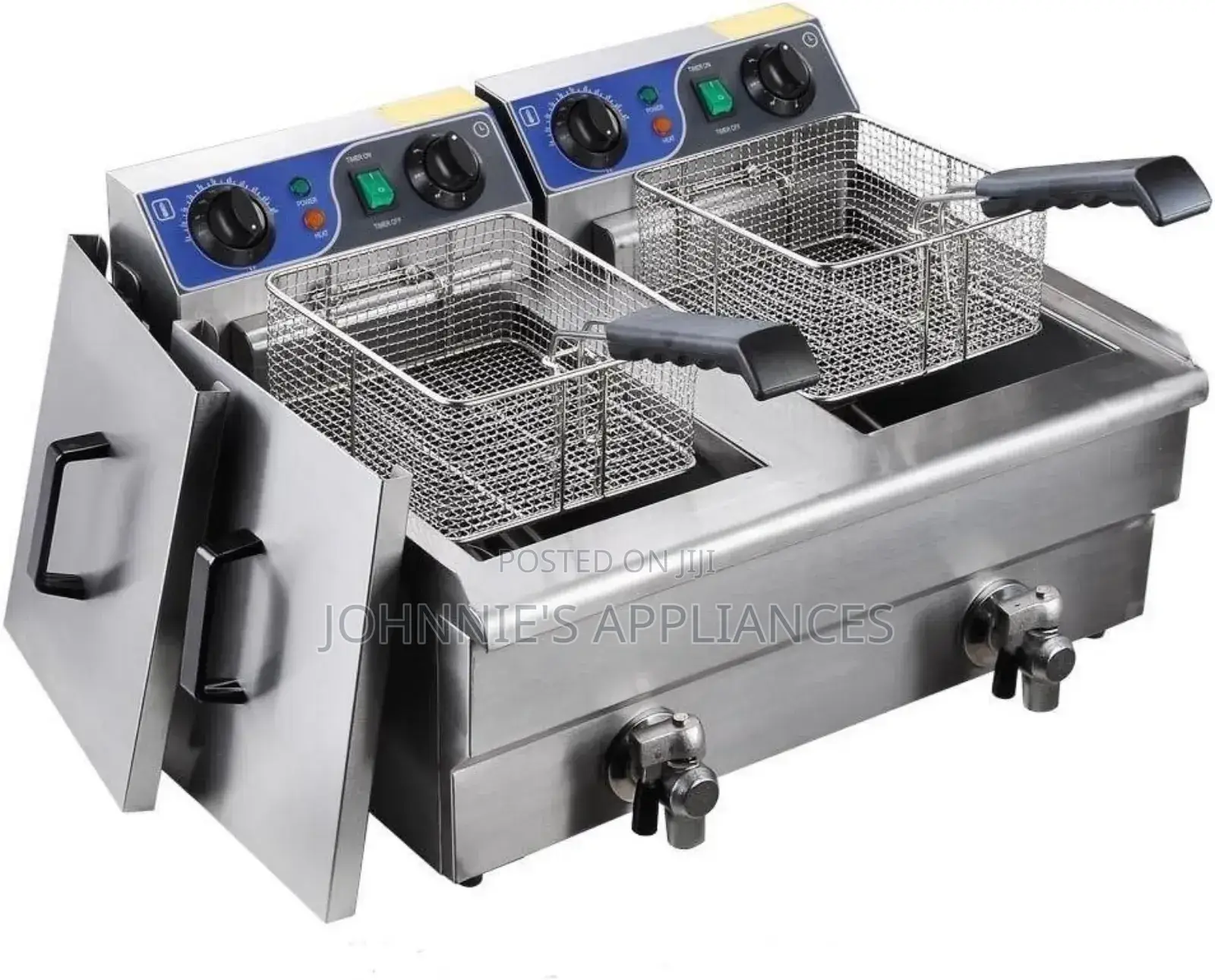 Commercial Electric Double Deepfryer 10+10l