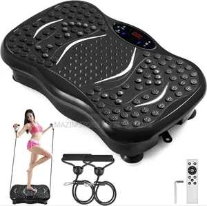Whole Body Vibration Plate Exercise Machine With Resistance Bands