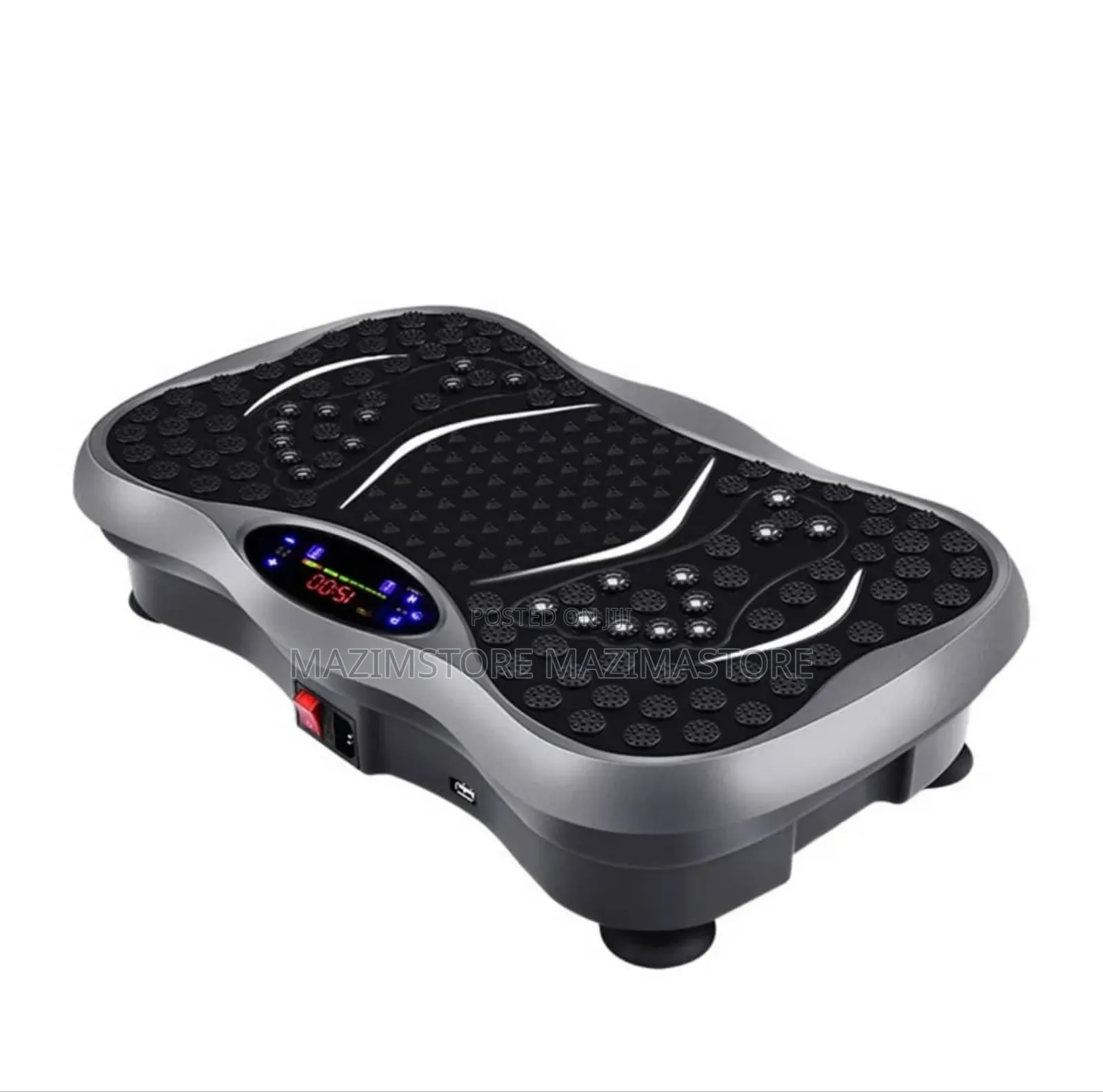 Whole Body Vibration Plate Exercise Machine With Resistance Bands