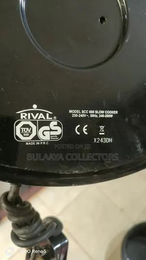Rival Crock-Pot Brand Programmable Slow Cooker, 6l, Uk Used.