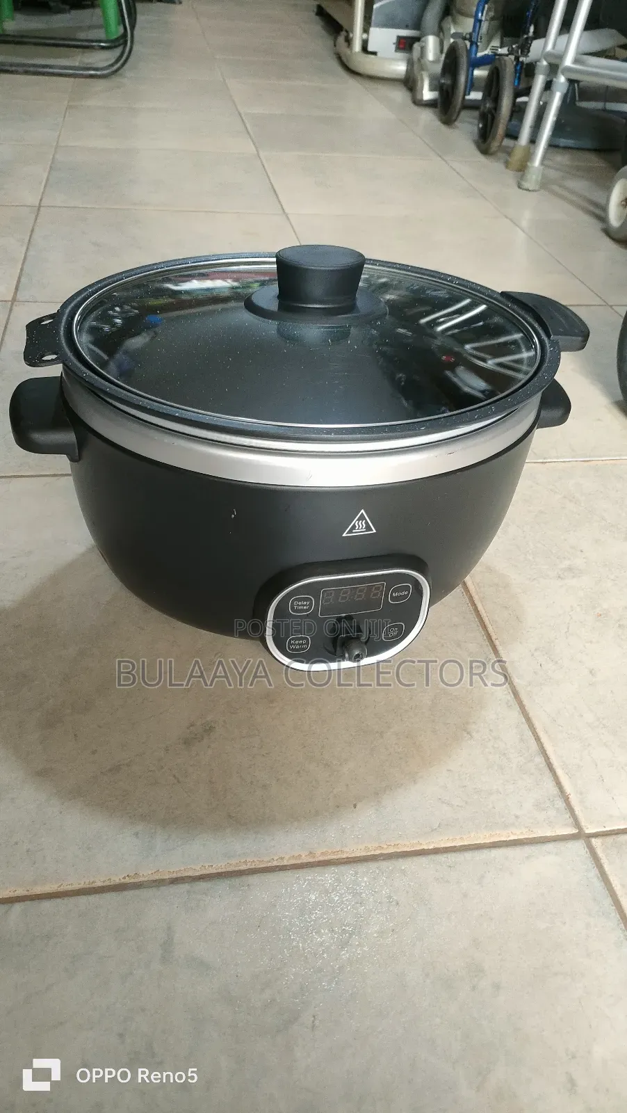 George Home 6l Black Digital Slow Cooker, Uk Used.