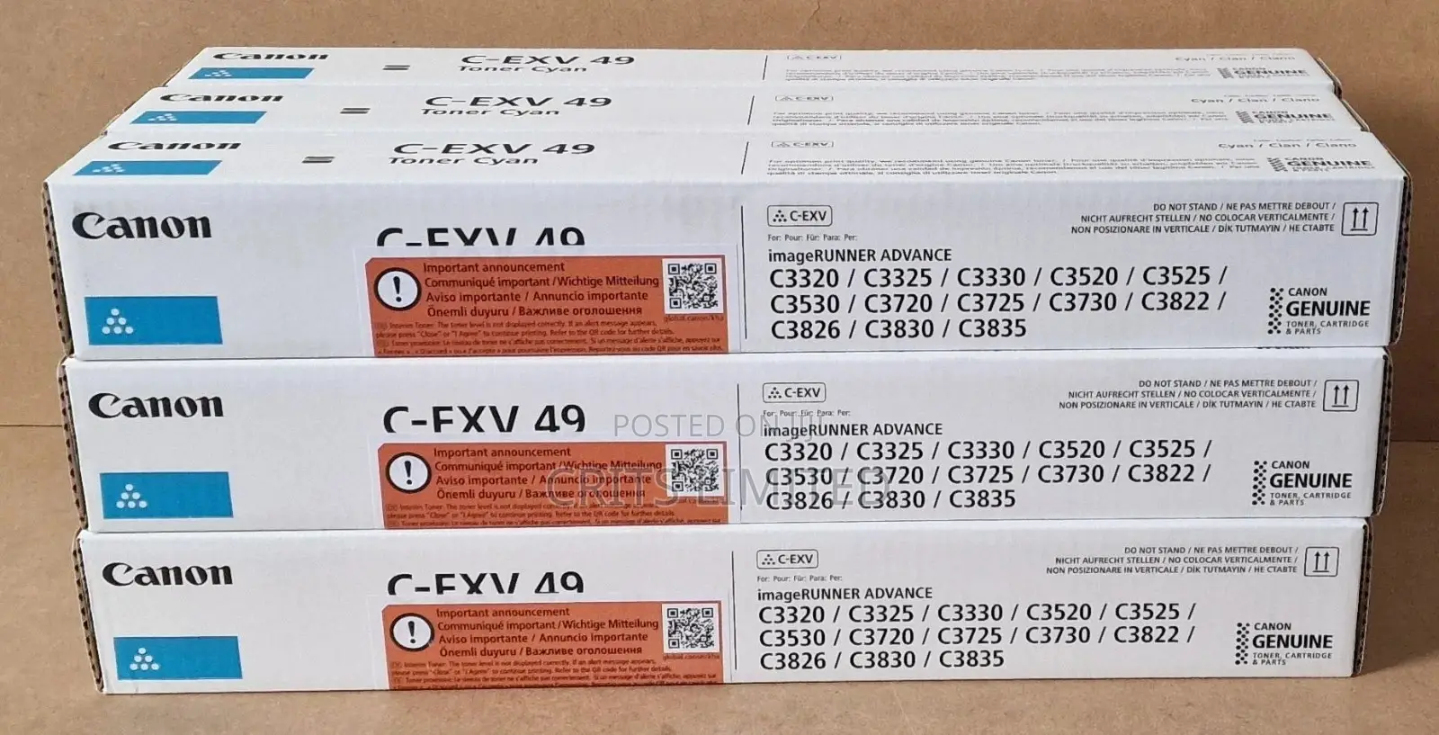 Genuine Canon C-exv 49 Toner Cartridges