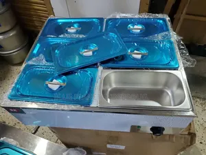 Commercial 6 Portions Electric Buffet Food Warmer/Bain Marie With Lids