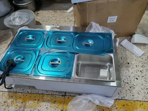 Commercial 6 Portions Electric Buffet Food Warmer/Bain Marie With Lids