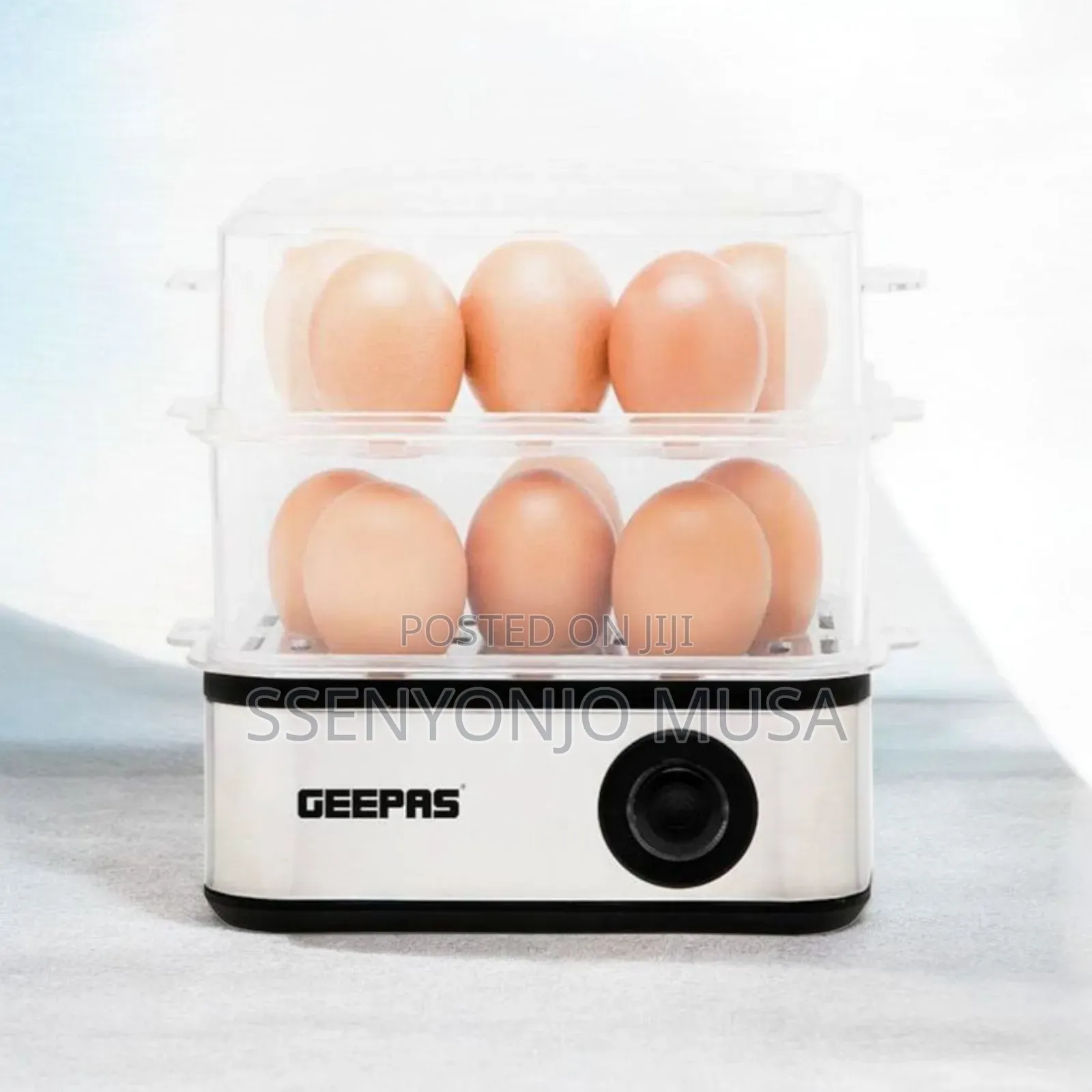 Geepas Egg Boiler - Cook Up to 16 Eggs, Auto Switch Off,500w