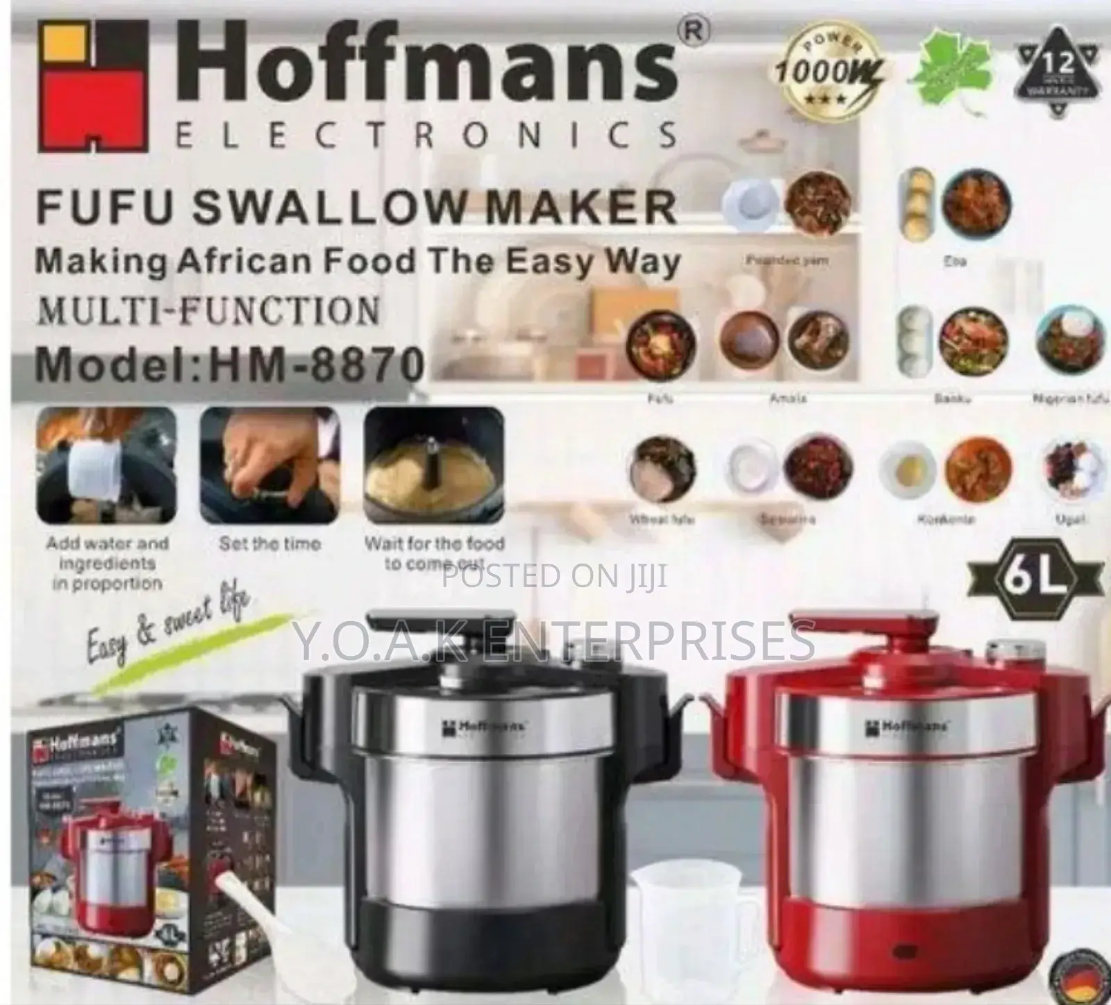 Hoffmans Fufu Swallow Ugali Maker