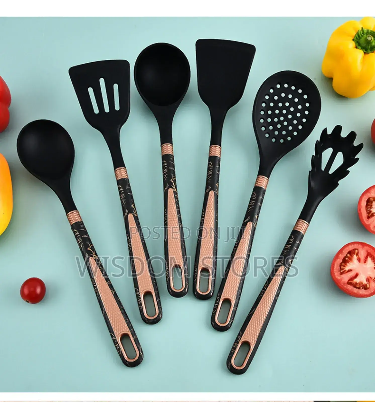 Non-Stick Chef Kitchen Cooking Utensils Set of 12pcs With Knife Holder
