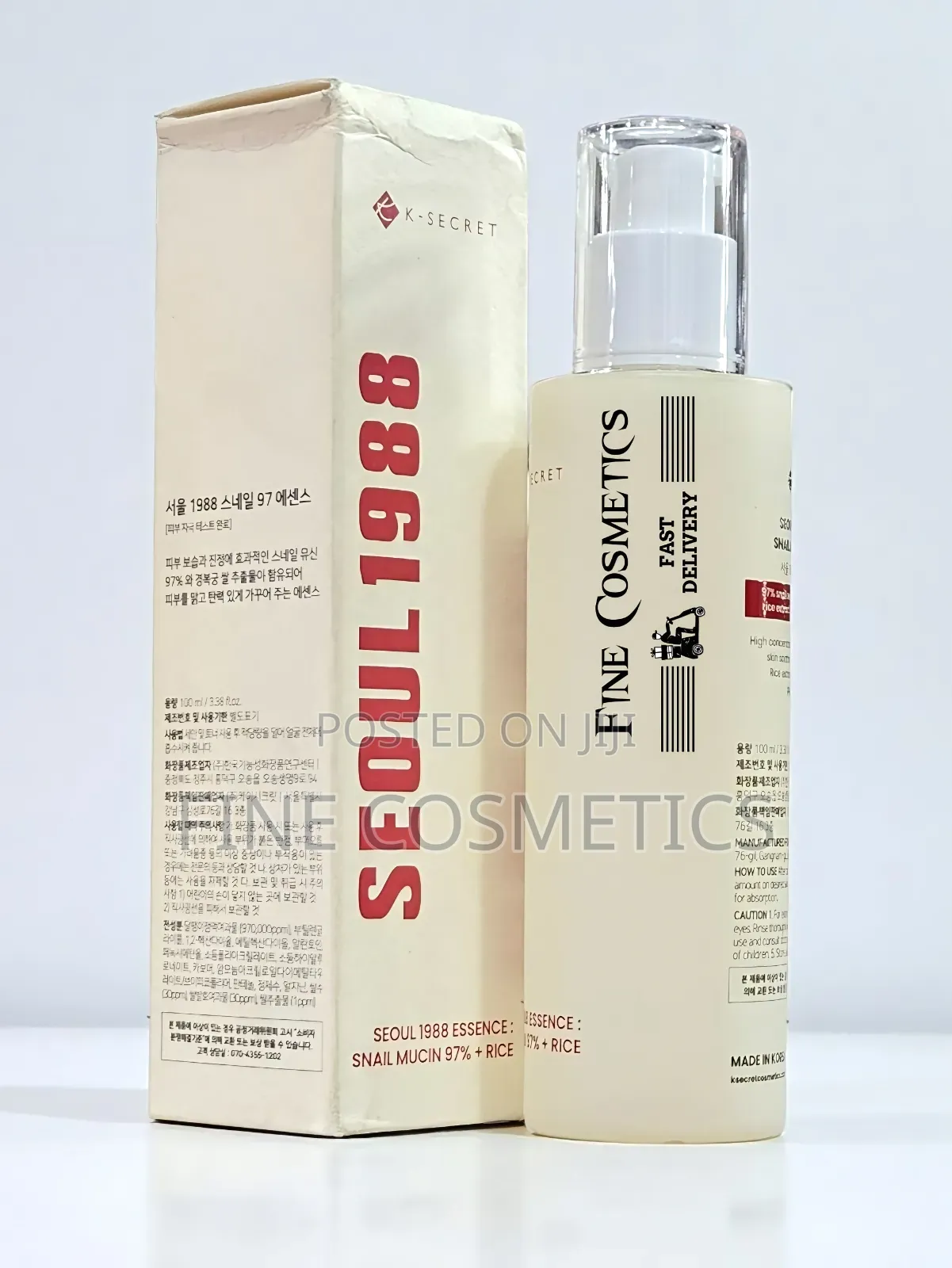 K-secret Seoul 1988 Essence Snail Mucin Rice Anti-aging Blemish Toner