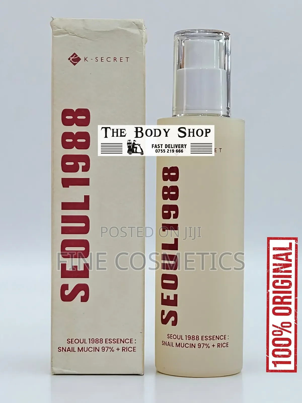 K-secret Seoul 1988 Essence Snail Mucin Rice Anti-aging Blemish Toner