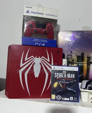 Ps4 Console With 2 Controllers and 11 Games, Smooth Performance.