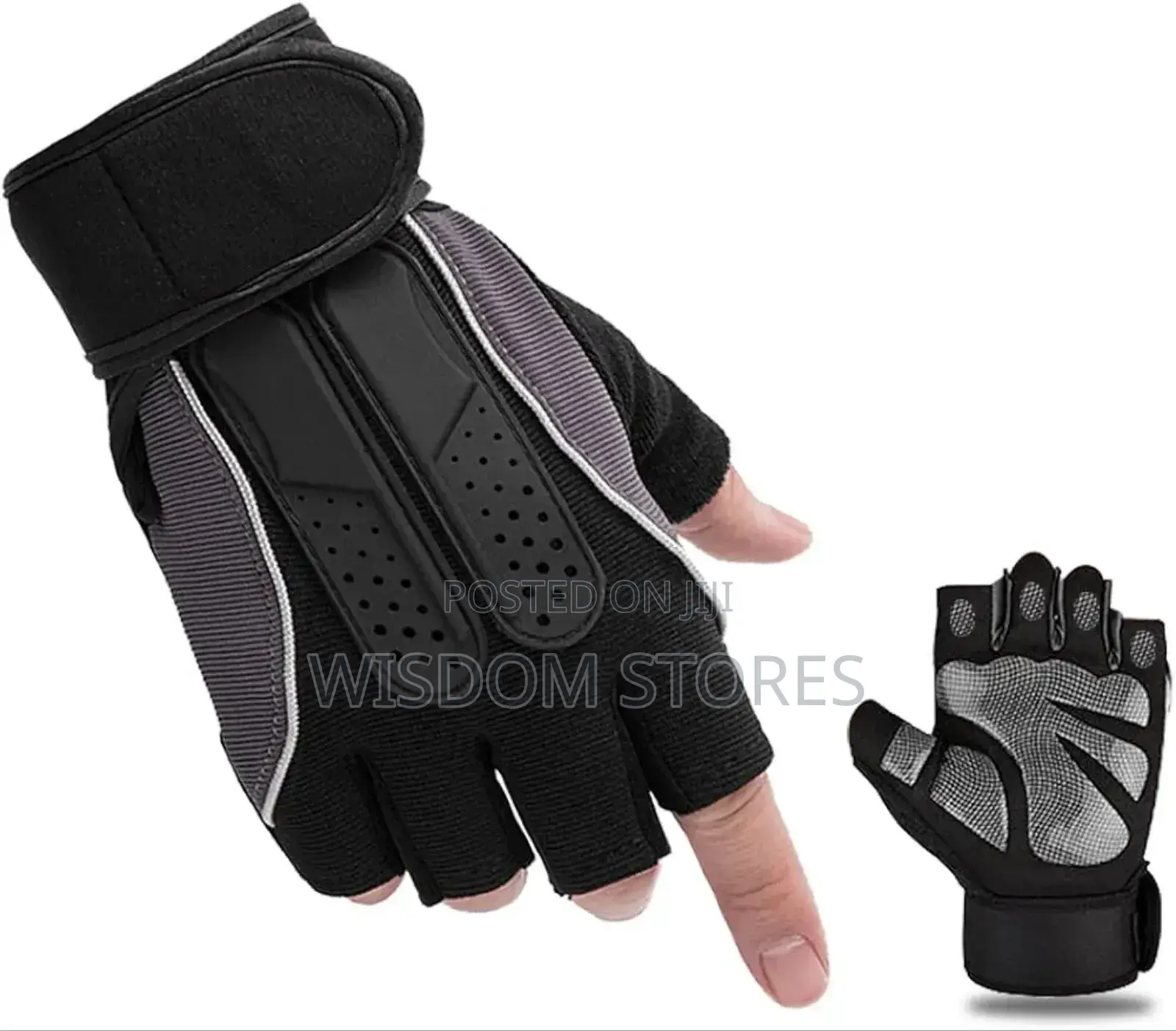 Rubber Breathable Weightlifting Fitness Gloves With Non-Slip Silicone