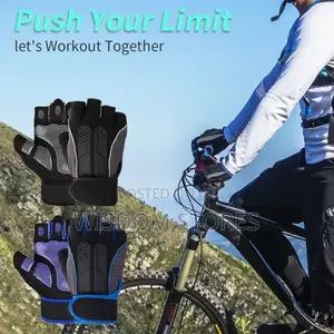 Rubber Breathable Weightlifting Fitness Gloves With Non-Slip Silicone