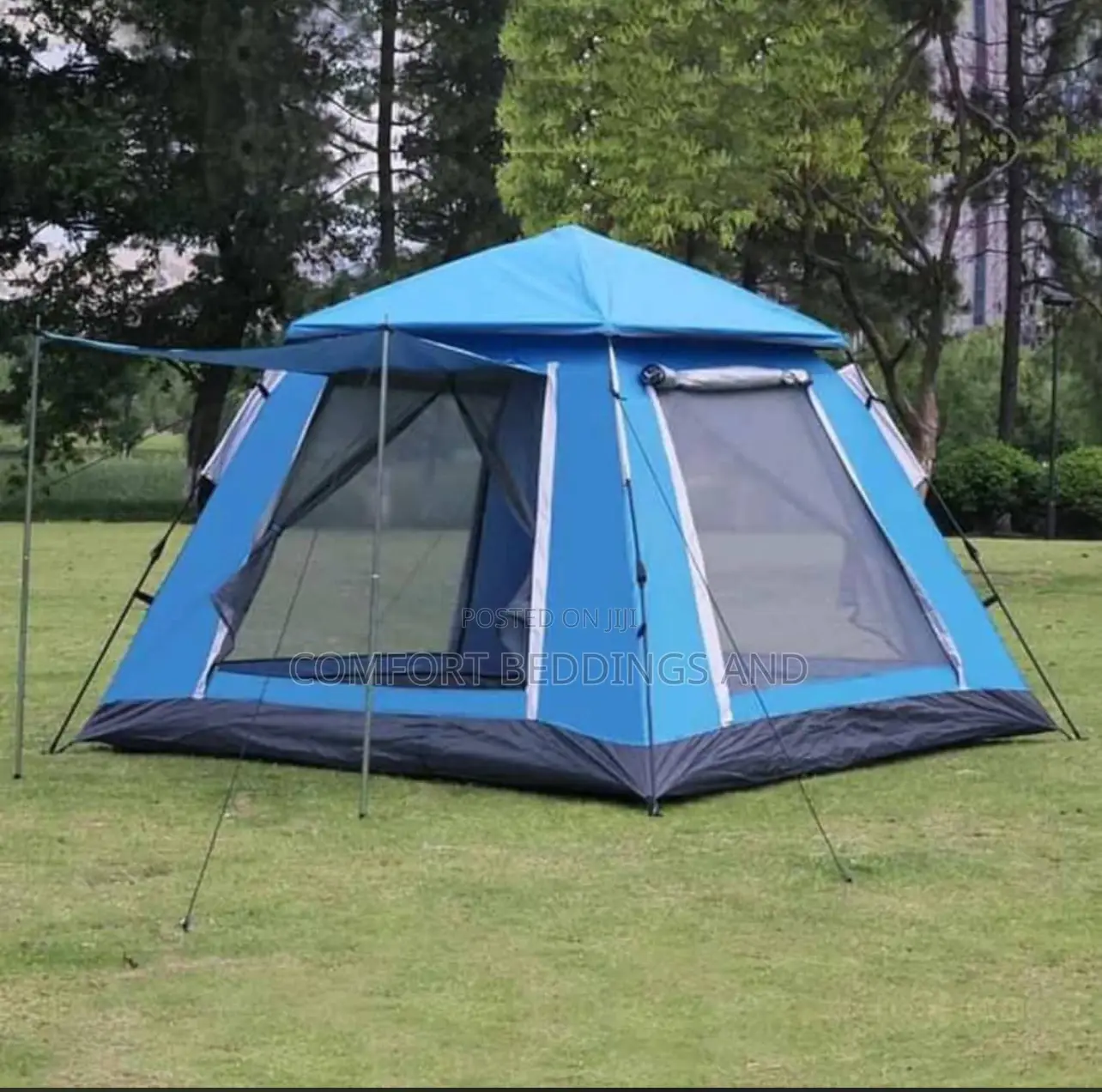 Automatic Camping Tent 4 People Blue
