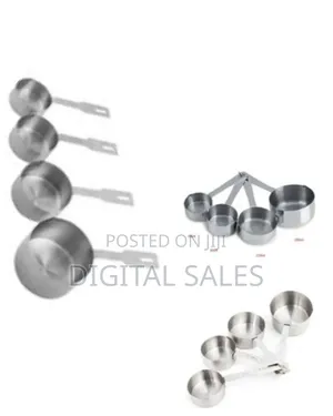 4pcs Measuring Cups Set Stainless Steel Measure Spoons Cookware
