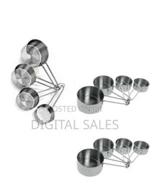Kitchencraft Stainless Steel Measuring Cups Spoons (4-Piece Set)-