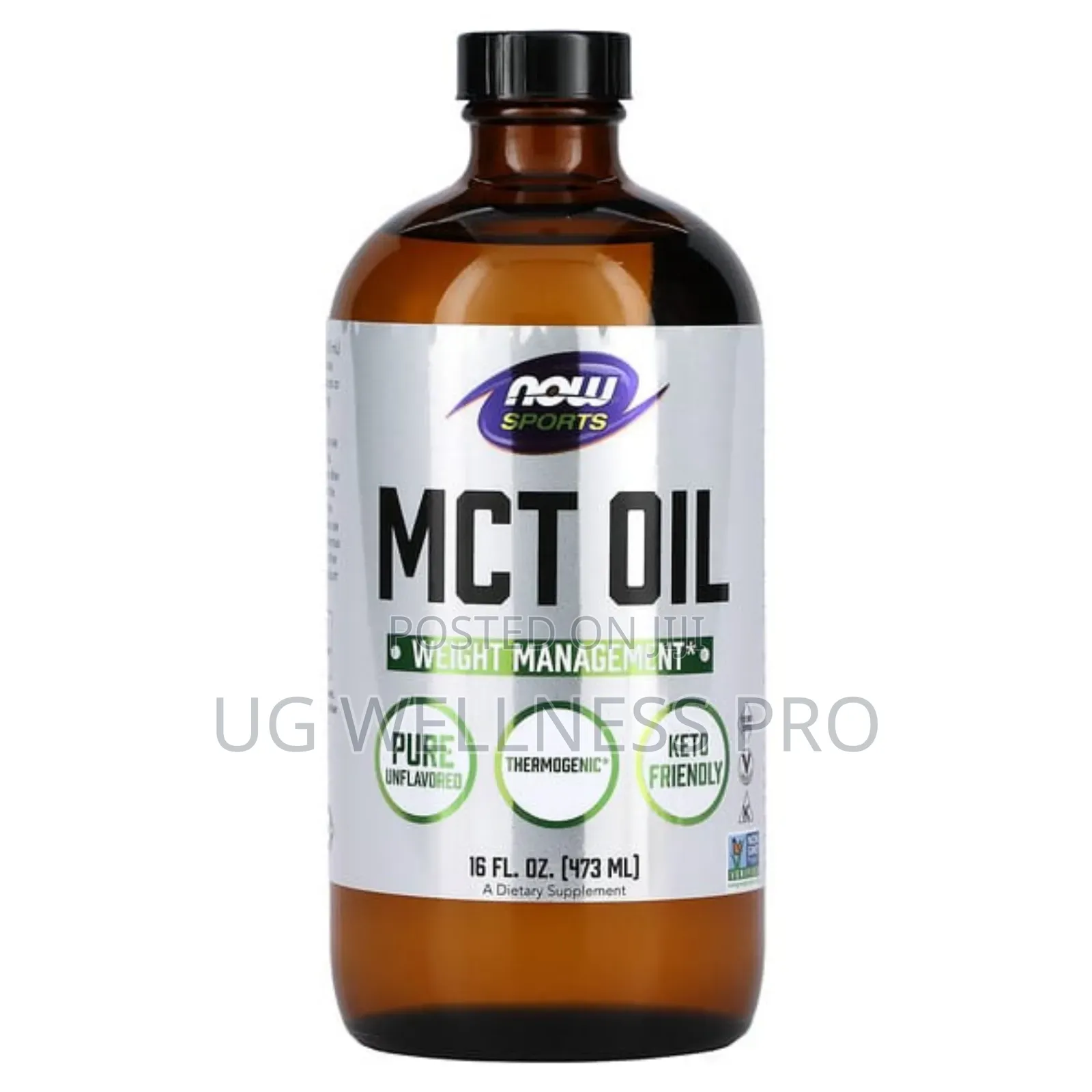 Now Foods, Sports, MCT Oil, Unflavored, 16 Fl Oz (473 Ml)