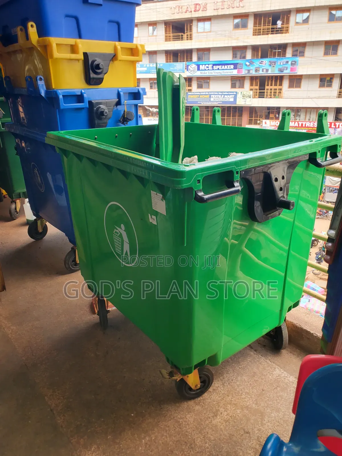 Hdpe 660litres Plastic Dust Bins Plastic Dust