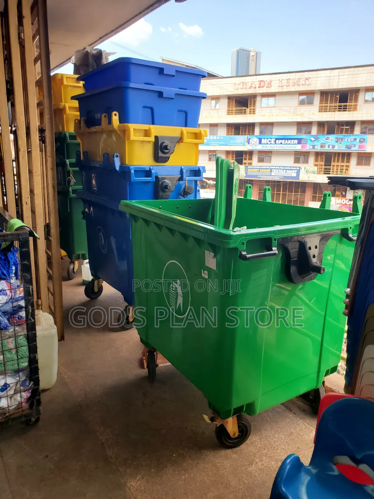 Hdpe 660litres Plastic Dust Bins Plastic Dust