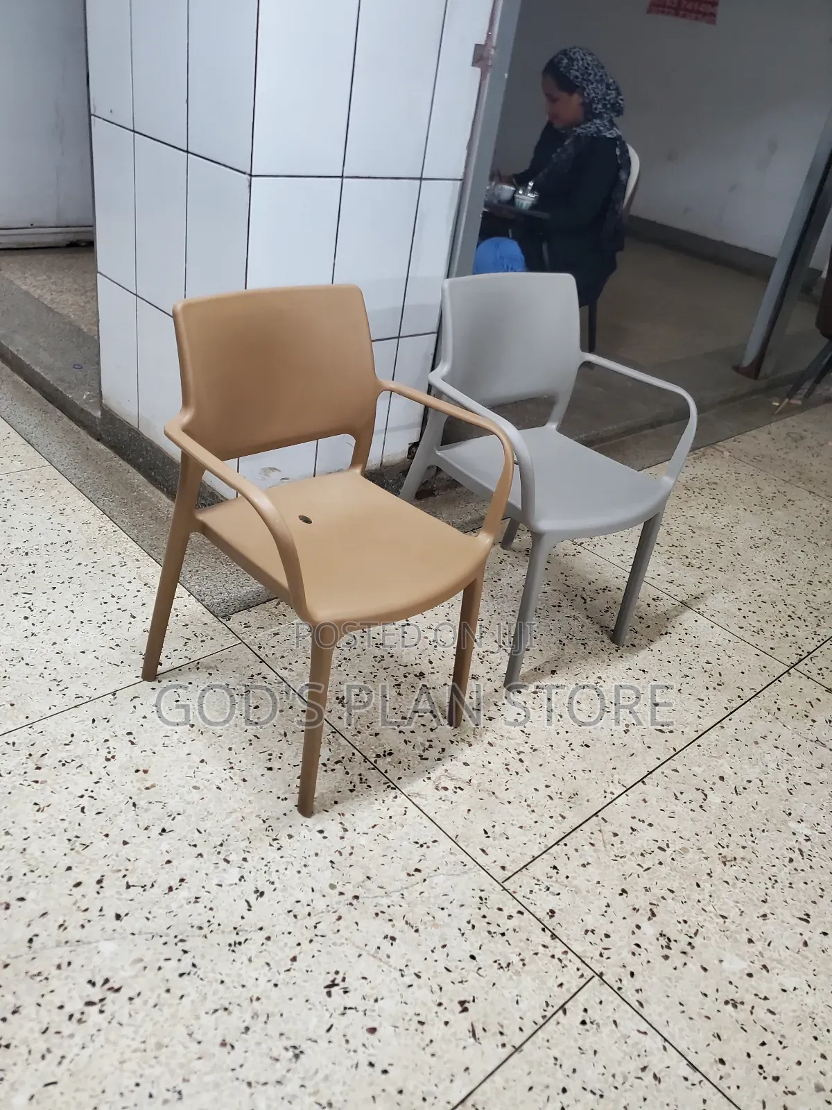 Patio Backrest Plastic Chairs Plastic Chairs