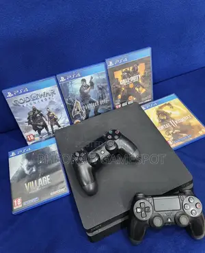 Ps4 Bundle With 2 Controllers and 15 Games, Smooth Performance.