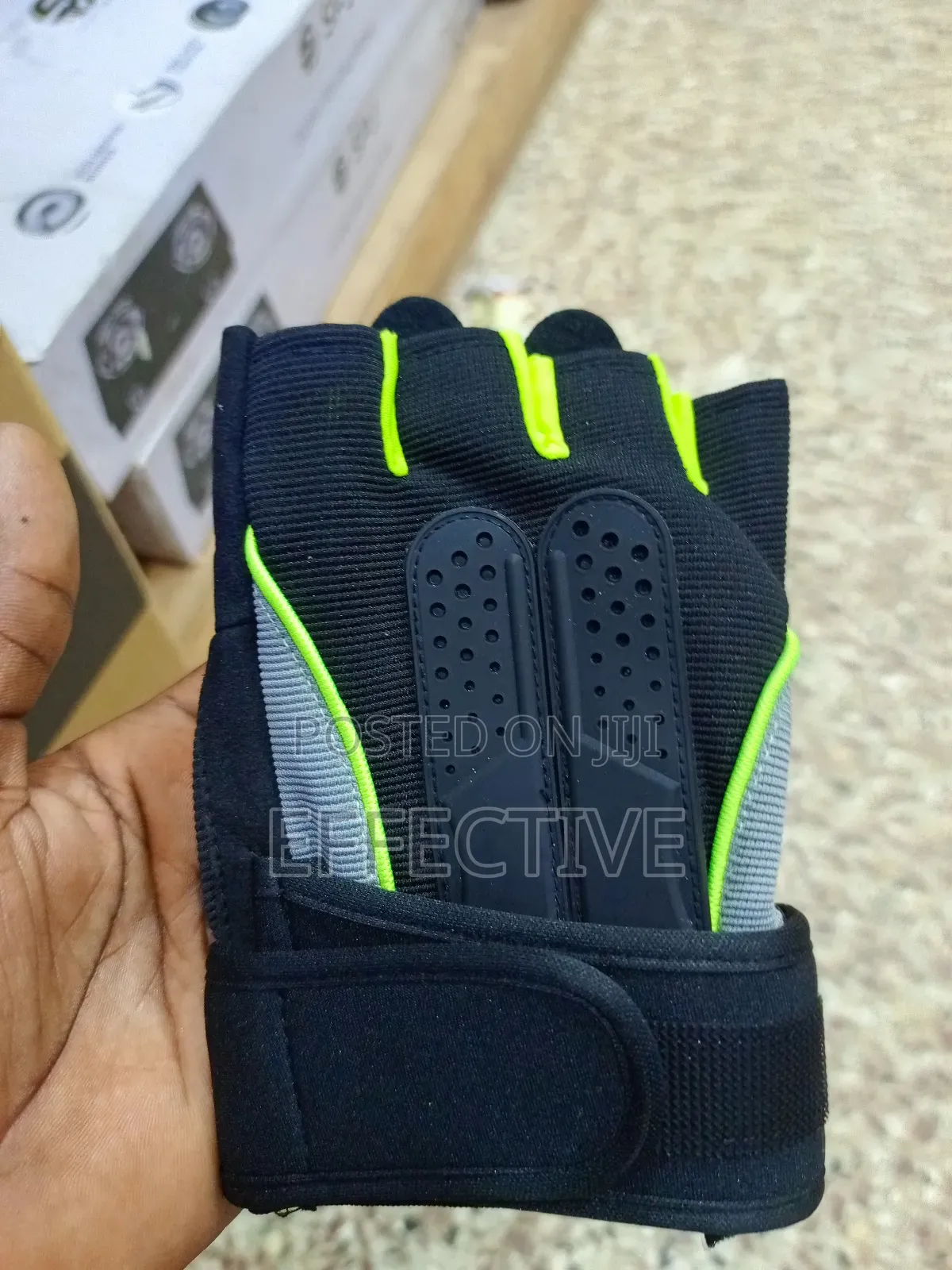 Weightlifting Glove With Palm Padding and a Wrist Wrap.