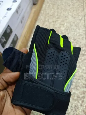 Weightlifting Glove With Palm Padding and a Wrist Wrap.