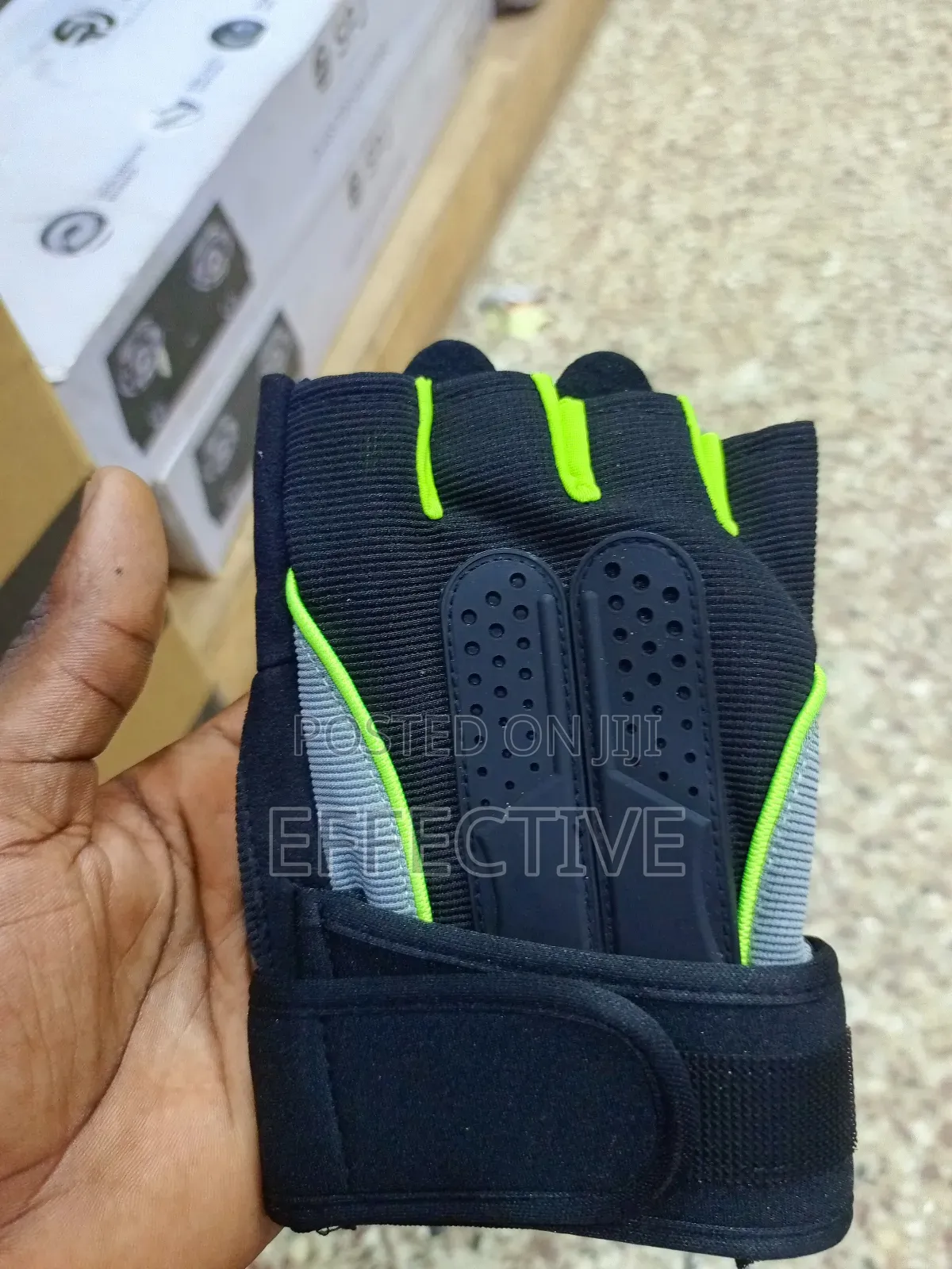 Weightlifting Glove With Palm Padding and a Wrist Wrap.