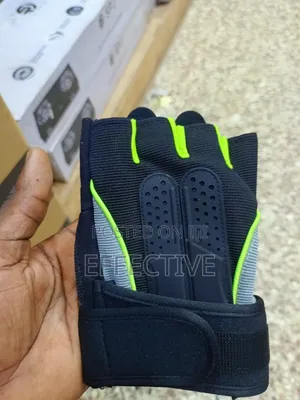 Weightlifting Glove With Palm Padding and a Wrist Wrap.
