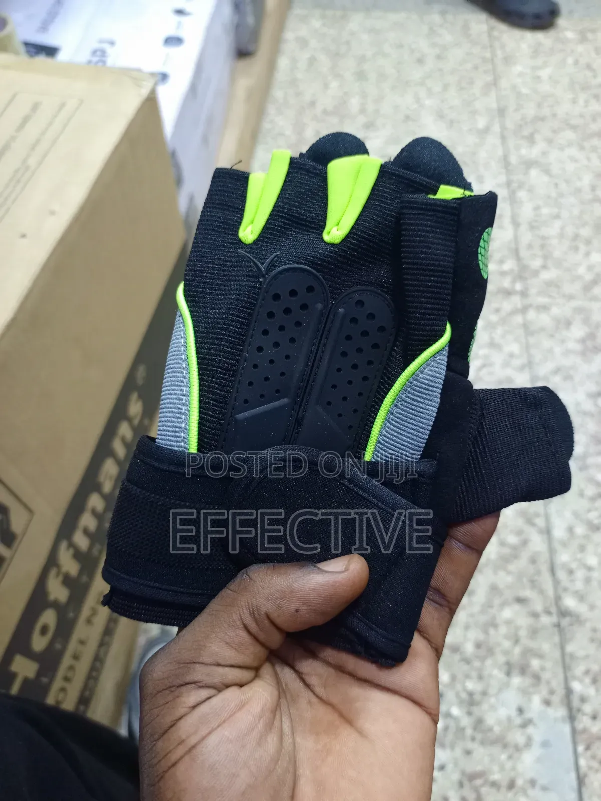 Weightlifting Glove With Palm Padding and a Wrist Wrap.