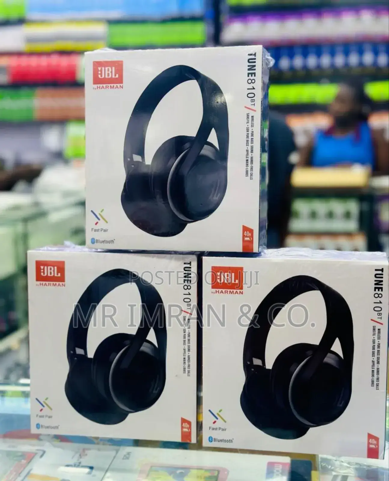 JBL Tune 810bt Wireless Over-Ear Headphones.